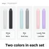 imageelago Pencil Grip 2 Pack Holder Sleeve Compatible with Apple Pencil 1st ampamp 2nd Generation and Apple Pencil USBC Dark Grey ampamp GreenWhiteBlack