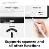 imageelago Pencil Grip 2 Pack Holder Sleeve Compatible with Apple Pencil 1st ampamp 2nd Generation and Apple Pencil USBC Dark Grey ampamp GreenWhiteBlack