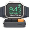 imageelago W9 Stand Compatible with Apple Watch Ultra2Ultra10987654321SE 49mm 46mm 45mm 44mm42mm 41mm 40mm 38mm  Galaxy Watch Ultra 7 6 6 Classic 5 5 ProDark Grey