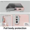 imageelago Compatible with Samsung Galaxy S22 Plus Case  Liquid Silicone Case Full Body Screen Camera Protective Cover Shockproof Slim Phone Case AntiScratch Soft Microfiber Lining 66 inch BlackSand Pink