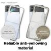 imageelago Compatible with Samsung Galaxy Z Flip 4 Case  Hybrid Clear Case PC  TPU Hybrid Technology AntiYellowing Crystal Clear Shockproof Bumper Cover Full Body Protection