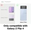 imageelago Compatible with Samsung Galaxy Z Flip 4 Case  Hybrid Clear Case PC  TPU Hybrid Technology AntiYellowing Crystal Clear Shockproof Bumper Cover Full Body Protection