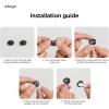 imageelago 2 Pairs Galaxy Buds 3 Ear Tips Cover Designed for Galaxy Buds 3 Fit in The Case Anti Slip Silicone Cover Anti Scratches Installation Guide 1 Pair of Each Dark Grey ampamp White