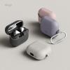 imageelago Compatible with Samsung Galaxy Buds 3 Case ampamp Galaxy Buds 3 Pro Case Premium Silicone Cover with Carabiner Protection Wireless Charging Headphone Accessories for Men for Women Sand PinkLavender Grey