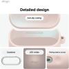 imageelago Compatible with Samsung Galaxy Buds 3 Case ampamp Galaxy Buds 3 Pro Case Premium Silicone Cover with Carabiner Protection Wireless Charging Headphone Accessories for Men for Women Sand PinkSand Pink