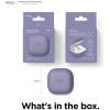 imageelago Silicone Case Compatible with Samsung Galaxy Buds FE Case 2023  Galaxy Buds 2 Pro Case 2022  Galaxy Buds 2 Case 2021  Galaxy Buds Pro Case 2021 Galaxy Buds Live Case 2020LavenderLavender Grey