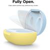 imageelago Silicone Case Designed for Samsung Galaxy Buds Plus Case 2020  Galaxy Buds Case 2019  Jean IndigoTop  Pastel Blue  Bottom  Yellow