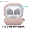 imageelago Silicone Hang Case Compatible with Samsung Galaxy Buds FE Case 2023  Galaxy Buds 2 Pro Case 2022  Galaxy Buds 2 Case 2021  Galaxy Buds Pro Case 2021  Galaxy Buds Live 2020 BlackSand Pink