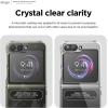 imageelago Compatible with Samsung Galaxy Z Flip 5 Case  Clear Case Hard PC Cover AntiYellowing Crystal Clear Shockproof Bumper Cover Full Body Protection