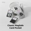 imageelago Clear Magnetic Card Holder Compatible with MagSafe for iPhone 1615141312 Series  Secure Phone WalletDurable Polycarbonate Construction Damage Protection iPod  BlackiPod  Silver