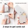 imageelago Magnetic Wallet Card Holder 2Cards Compatible with MagSafe for iPhone 1615141312 Series  Secure Phone Wallet Long Last Silicone Scratch and Damage ProtectionStone