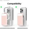 imageelago Magnetic Wallet Card Holder 2Cards Compatible with MagSafe for iPhone 1615141312 Series  Secure Phone Wallet Long Last Silicone Scratch and Damage ProtectionSand Pink