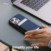 imageelago Magnetic Wallet Card Holder 2Cards Compatible with MagSafe for iPhone 1615141312 Series  Secure Phone Wallet Long Last Silicone Scratch and Damage ProtectionJean Indigo