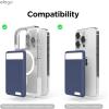 imageelago Magnetic Wallet Card Holder 2Cards Compatible with MagSafe for iPhone 1615141312 Series  Secure Phone Wallet Long Last Silicone Scratch and Damage ProtectionJean Indigo