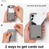 imageelago Magnetic Wallet Card Holder 2Cards Compatible with MagSafe for iPhone 1615141312 Series  Secure Phone Wallet Long Last Silicone Scratch and Damage ProtectionMedium Gray