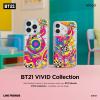 imageelago  BT21 Vivid Collection Magnetic PC Wallet Card Holder Compatible with MagSafe for iPhone 16 15 14 13 12 Series  Secure Phone Wallet