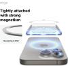 imageelago Clear Magnetic Slider Card Holder Compatible with MagSafe for iPhone 1615141312 Series  Secure Phone Wallet Durable PC Construction Damage Protection Transparent