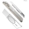 imageelago Clear Magnetic Slider Card Holder Compatible with MagSafe for iPhone 1615141312 Series  Secure Phone Wallet Durable PC Construction Damage Protection Transparent