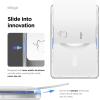 imageelago Clear Magnetic Slider Card Holder Compatible with MagSafe for iPhone 1615141312 Series  Secure Phone Wallet Durable PC Construction Damage Protection Transparent