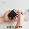 imageelago Key Magnetic Wallet Card Holder 2Cards Compatible with MagSafe for iPhone 1615141312 Series  Key Holder Secure Phone Wallet Long Last Silicone Scratch and Damage Protection StoneBlack