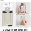 imageelago Key Magnetic Wallet Card Holder 2Cards Compatible with MagSafe for iPhone 1615141312 Series  Key Holder Secure Phone Wallet Long Last Silicone Scratch and Damage Protection StoneStone