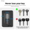imageelago Key Magnetic Wallet Card Holder 2Cards Compatible with MagSafe for iPhone 1615141312 Series  Key Holder Secure Phone Wallet Long Last Silicone Scratch and Damage Protection StoneBlack
