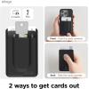 imageelago Key Magnetic Wallet Card Holder 2Cards Compatible with MagSafe for iPhone 1615141312 Series  Key Holder Secure Phone Wallet Long Last Silicone Scratch and Damage Protection StoneBlack