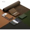 imageelago Magnetic Vegan Leather Wallet Card Holder 3Cards Compatible with MagSafe for iPhone 1615141312 Series  Secure Phone Wallet Scratch and Damage Protection TaupeBrown