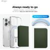 imageelago Magnetic Vegan Leather Wallet Card Holder 3Cards Compatible with MagSafe for iPhone 1615141312 Series  Secure Phone Wallet Scratch and Damage Protection TaupeDark Green