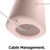 imageelago MS1 Charging Stand Compatible with MagSafe Charger  Premium Silicone Stand Compatible with iPhone 1615141312 Series Designed for iOS Standby Mode Stone Charging Cable Not IncludedSand Pink