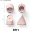 imageelago MS1 Charging Stand Compatible with MagSafe Charger  Premium Silicone Stand Compatible with iPhone 1615141312 Series Designed for iOS Standby Mode Stone Charging Cable Not IncludedSand Pink