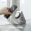 imageelago MS4 Charging Stand Compatible with MagSafe Charger Aluminum Stand Compatible with iPhone 1615141312 Series Designed for iOS17 Standby Mode Cable Not Included BlackSilver