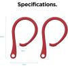 imageelago Ear Hooks Designed for AirPods Pro 4 ampamp 3 ampamp 2 ampamp 1 Earbuds Accessories AntiSlip Ergonomic Design Comfortable Fit US Patent RegisteredRed