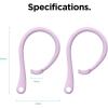 imageelago Ear Hooks Designed for AirPods Pro 4 ampamp 3 ampamp 2 ampamp 1 Earbuds Accessories AntiSlip Ergonomic Design Comfortable Fit US Patent RegisteredLavender