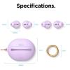 imageelago Earbuds Cover Designed for Apple AirPods 2 ampamp 1 or EarPods Silicone Ear Tips Ear Grip Sound Quality Enhancement 4 Pairs 2 Large  2 Small LavenderLavender
