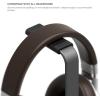 imageelago H Stand Champagne Gold  Premium AluminumScratchFree PaddingPerfect HeightCompatible with AirPods Max and All HeadphonesModern Design Gaming and Audio HeadphonesDark Grey