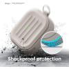 imageelago Armor Case Compatible with AirPods 3rd Generation Case  Compatible with AirPods 3 Case Carabiner Included Supports Wireless Charging Shock Resistant Easily Cleaned Full Protection BlackStone