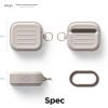 imageelago Armor Case Compatible with AirPods 3rd Generation Case  Compatible with AirPods 3 Case Carabiner Included Supports Wireless Charging Shock Resistant Easily Cleaned Full Protection BlackStone
