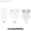 imageelago Clear Case with Carabiner Compatible with AirPods 3 Tape Included Anti Yellowing Wireless Charging Available Neon YellowNeon Yellow