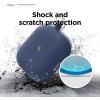 imageelago Liquid Hybrid Case Compatible with AirPods 3rd Generation Case  Compatible with AirPods 3 Case Cover Triple Layer Protection Keychain Included Wireless Charging Shock Resistant StoneJean Indigo