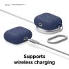 imageelago Liquid Hybrid Case Compatible with AirPods 3rd Generation Case  Compatible with AirPods 3 Case Cover Triple Layer Protection Keychain Included Wireless Charging Shock Resistant StoneJean Indigo