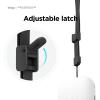 imageelago Compatible with AirPods Pro 2 Silicone Case with Lanyard Front LED Visible Fabric Lanyard Included BlackBlack