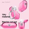 imageelago Compatible with AirPods Pro 2nd Generation Case Clear  Designed for AirPods Pro 2 Protective Cover with Keychain Transparent Wireless Charging Reduced Yellowing TransparentNeon Hotpink
