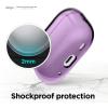 imageelago Compatible with AirPods Pro 2nd Generation Case Clear  Designed for AirPods Pro 2 Protective Cover with Keychain Transparent Wireless Charging Reduced Yellowing TransparentDeep Purple