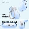 imageelago Compatible with AirPods Pro 2nd Generation Case Clear  Designed for AirPods Pro 2 Protective Cover with Keychain Transparent Wireless Charging Reduced Yellowing TransparentAqua Blue