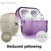 imageelago Compatible with AirPods Pro 2nd Generation Case Clear  Designed for AirPods Pro 2 Protective Cover with Keychain Transparent Wireless Charging Reduced Yellowing TransparentDeep Purple