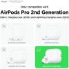 imageelago Compatible with AirPods Pro 2nd Generation Case Clear  Designed for AirPods Pro 2 Protective Cover with Keychain Transparent Wireless Charging Reduced Yellowing TransparentNeon Yellow