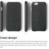 imageelago Leather FlipBlack  Card SlotScreen ProtectionPremium Hybrid Construction  for iPhone 66S Plus