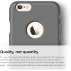 imageelago Slim FitSoft Feel Dark Gray  LightMinimalisticTrue Fit  for iPhone 66S Plus