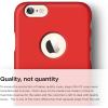 imageelago Slim FitSoft Feel Extreme Red  LightMinimalisticTrue Fit  for iPhone 66S Plus